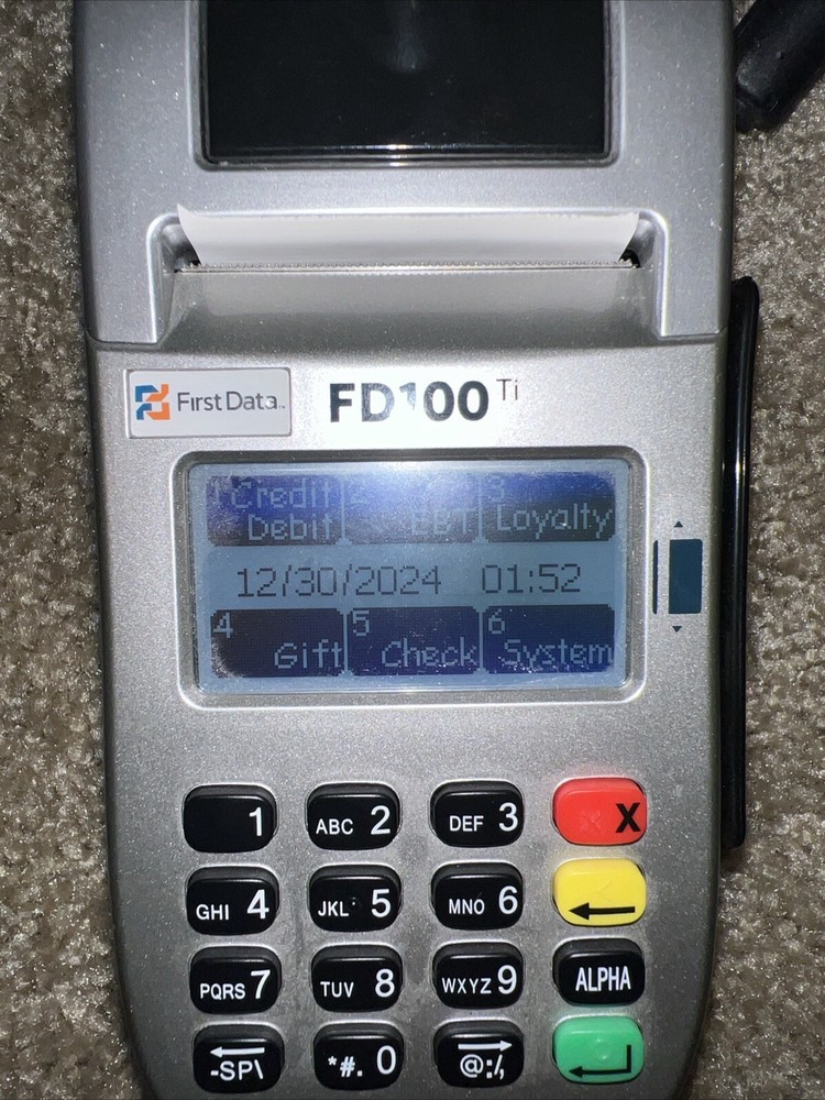 First Data FD100 TI Credit Card Terminal
