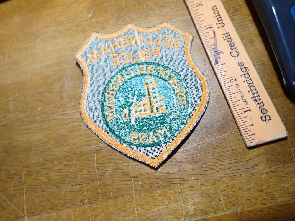 BELLINGHAM MASSACHUSETTS OBSOLETE EARLY VEST PATCH BX 6 #2