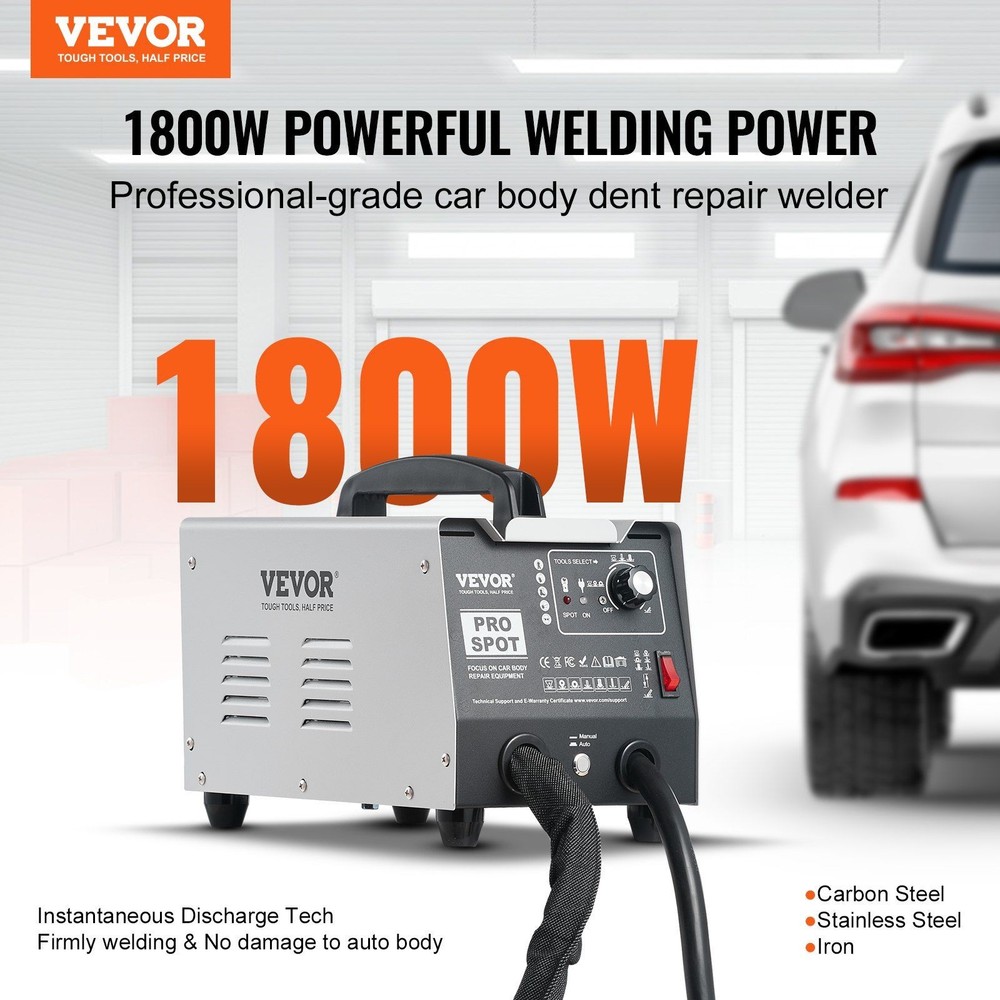 Fast-Efficiency Dent Puller Using Contact Mode Stud Welding 1800W