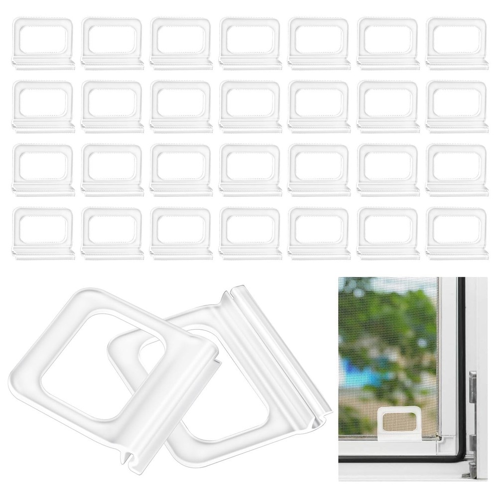 Window Screen Pull Tabs 30 Pack Universal Spline Channel Pull Lift Tab Plasti...