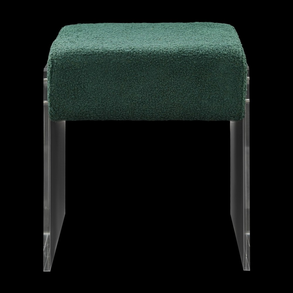 Makeup Stool Modern Minimalist Acrylic Chair Multi-functional Vanity w/ Cushion