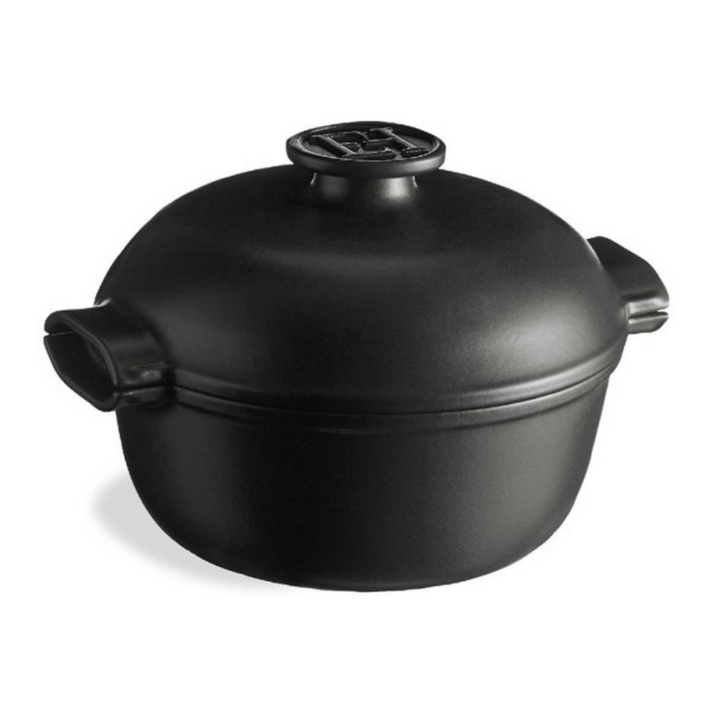 Emile Henry Delight Round Casserole Graphite 2L