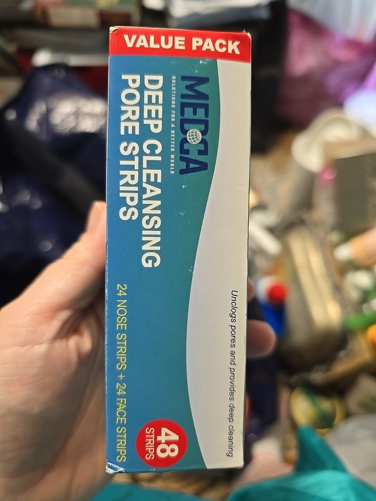 Medca Deep Cleansing Pore Strips 24 Nose + 24 Face Value Pack NIB Sealed