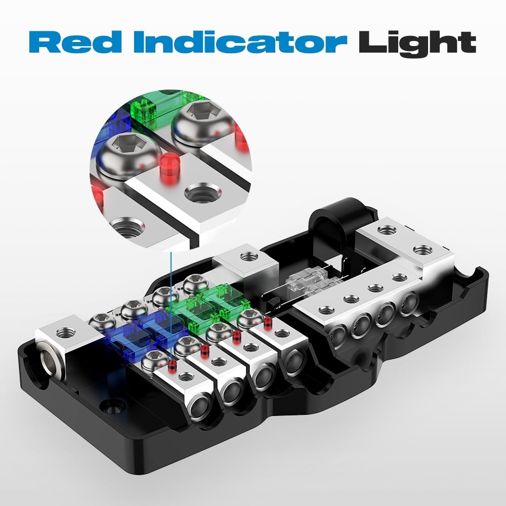 4 Way Car Audio Fuse Block