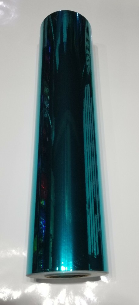 Teal Chrome Mirror Cutter Sign Vinyl 24" x 10 ft