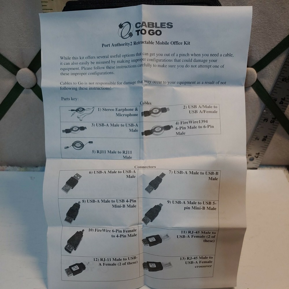 Cables to Go Port Authority 2 Retractable Mobile Office Kit - Complete set