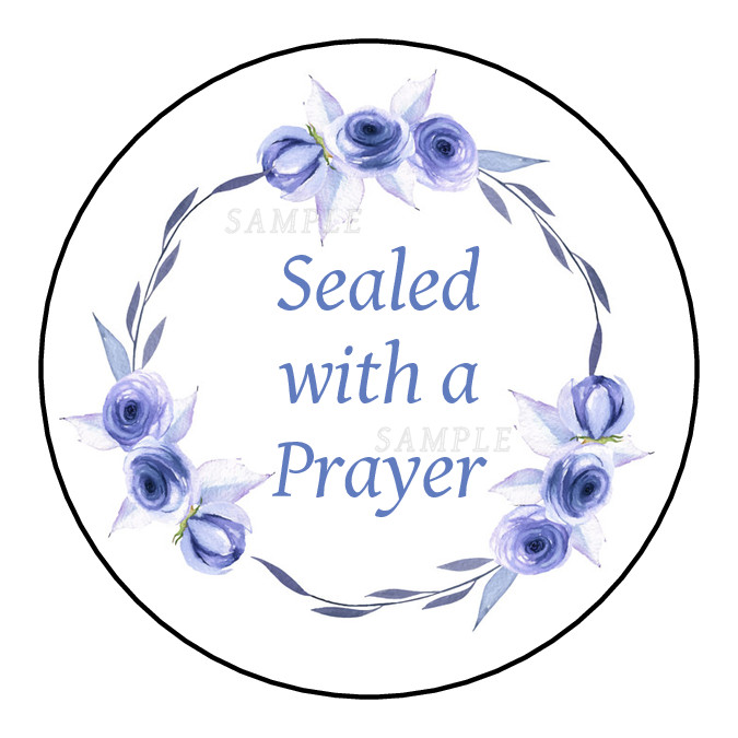 30 Sealed with a blessing stickers labels tags envelope seals