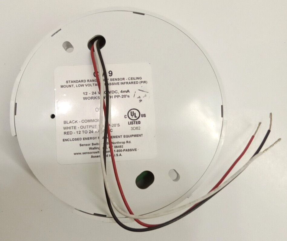 Acuity CMR 9 PIR Sensor Switch 360° Range Line Voltage 120/270VAC Ceiling Mount