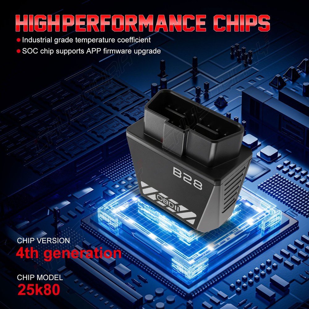 Bluetooth OBD2 OBDII for Car Diagnostic Scanner Auto Fault Code Reader Tool B28