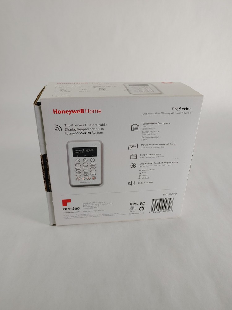 New Honeywell PROSIXLCDKP LCD Display Wireless Keypad