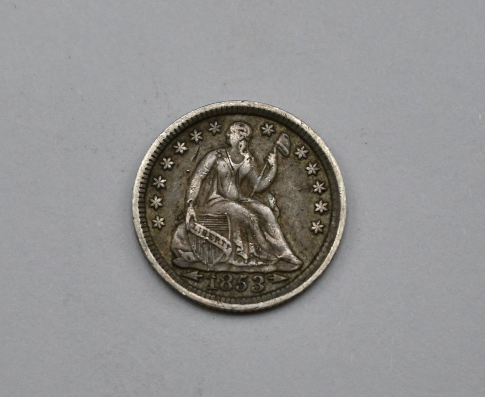 1853 Seated Liberty Half Dime #EB12675