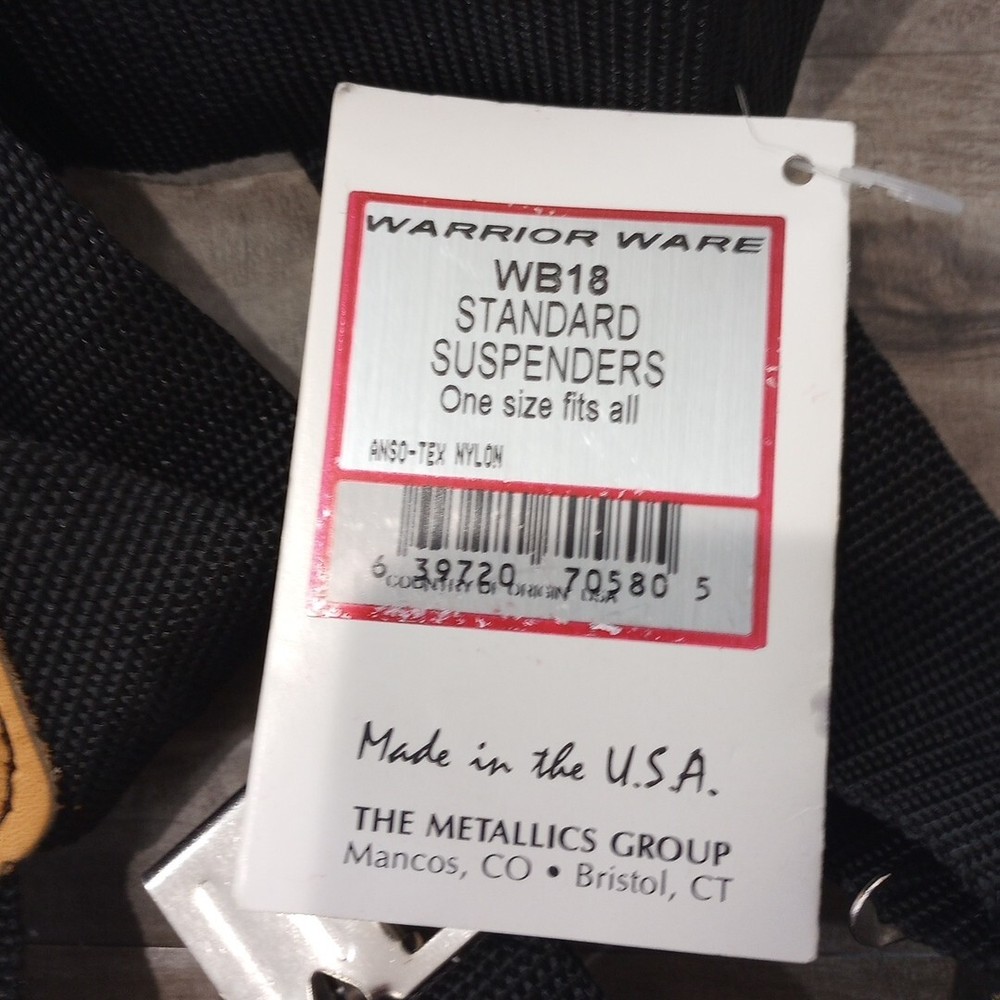 Warrior ware WB18 Standard Suspenders