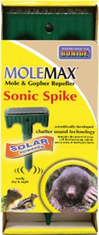 MoleMax 61121 Sonic Stake Repeller, Solar-Powered