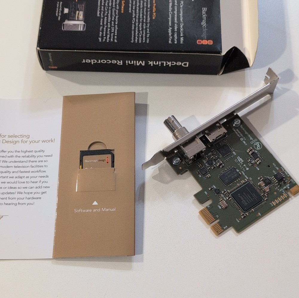 Blackmagic Design DeckLink Mini Recorder PCIe 10bit SDI & HDMI (BDLKMINIREC)