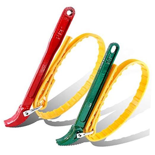 Swpeet 2 Pack Multi-Purpose Adjustable Belt Strap Wrench 12"(300mm) and