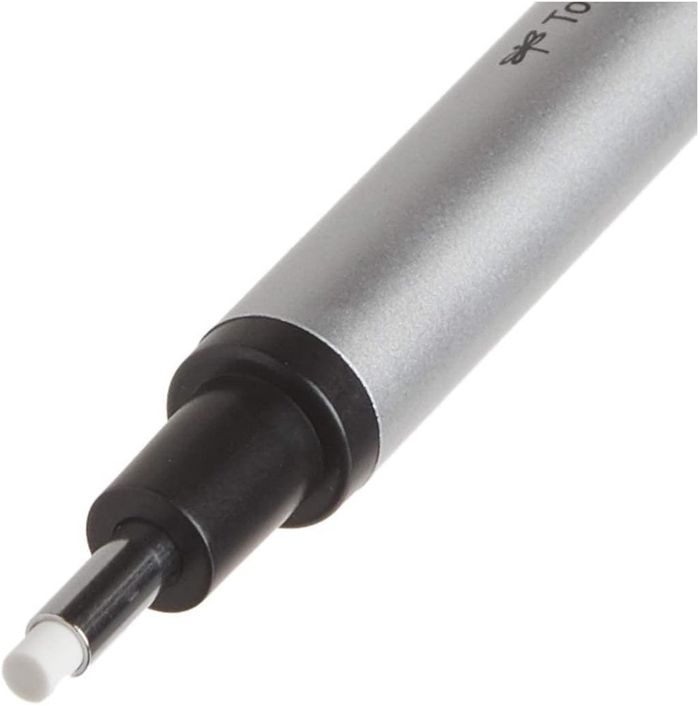 Tombow Mono Zero Eraser, Round 2.3mm Tip, Silver