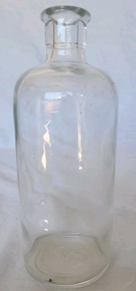 Antique Round Cork Top 7.5" Bottle