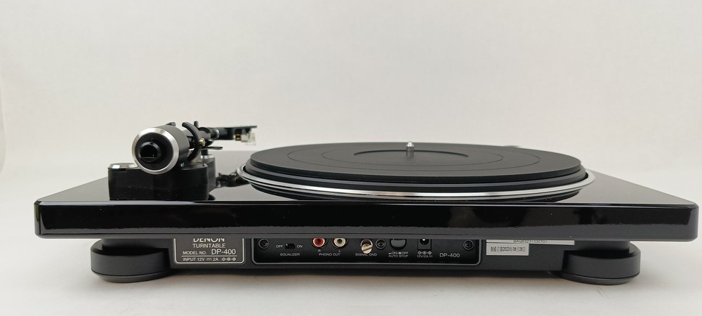 Denon DP-400 Semi-Automatic Analog Turntable with Speed Auto Sensor - U