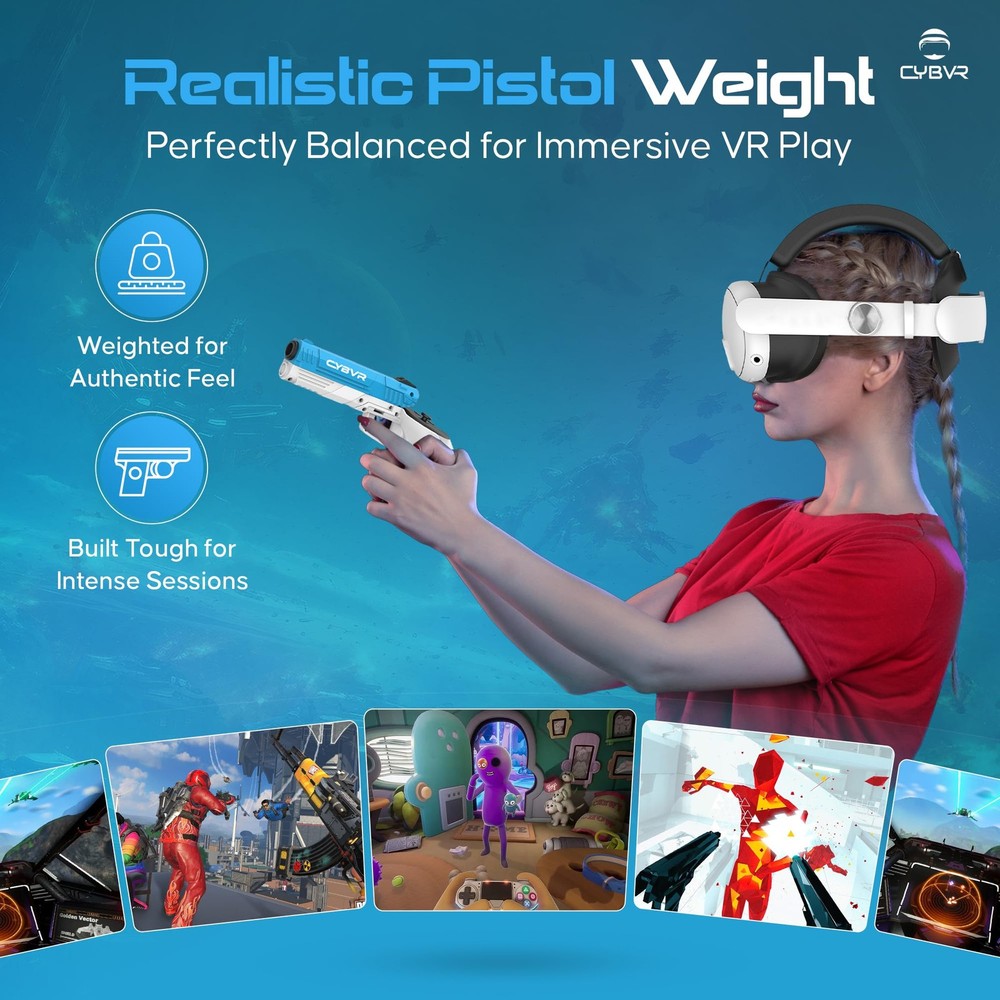 Customizable Weighted Stock Controller Grips for Quest 3 VR Accessories