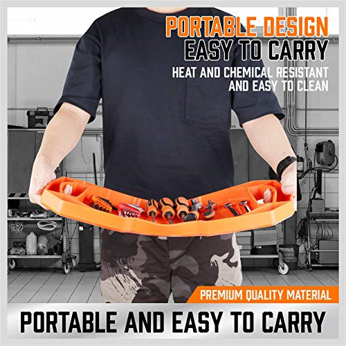HORUSDY 3PC Large Non-Slip Flexible Tool Tray | Tool Organizer | Tool Storage |