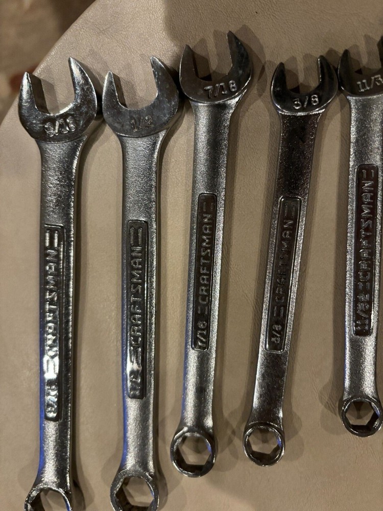 Craftsman brand pre-owned 6-Point Combination wrenches