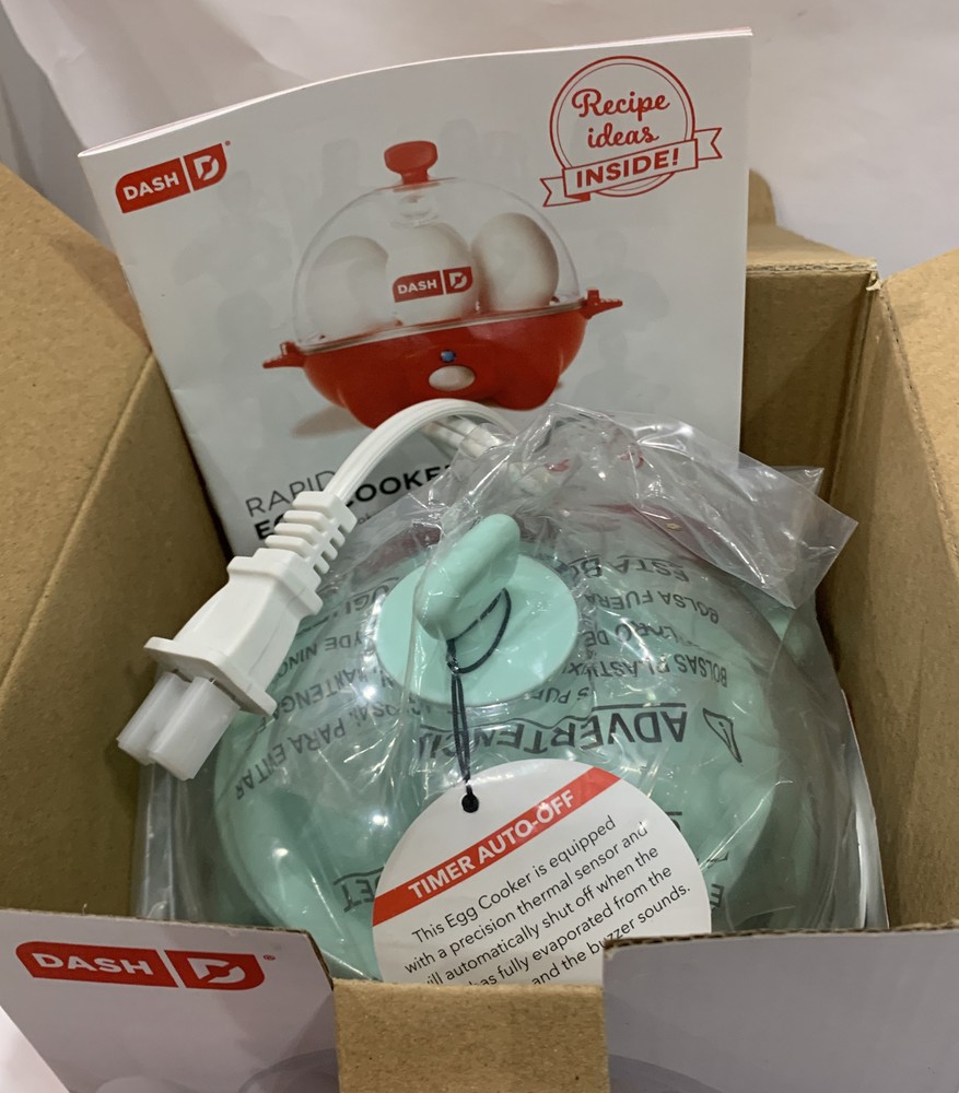Dash Rapid Egg Cooker in Blue, 6 Egg Capacity, In Original Bag Never used before