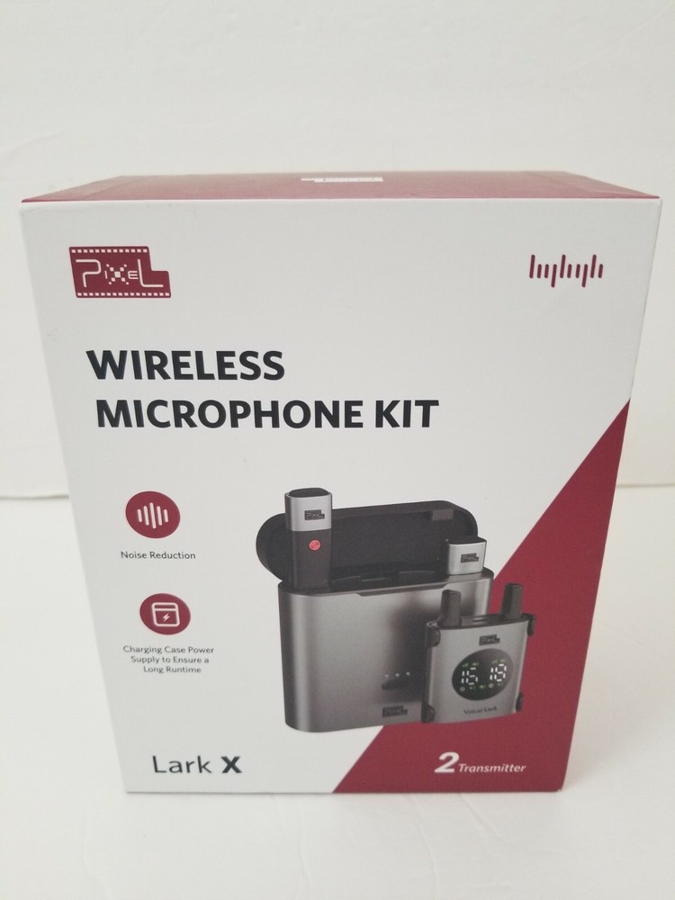 PIXEL Lark X UHF Wireless Microphone Kit Lavalier Microphone
