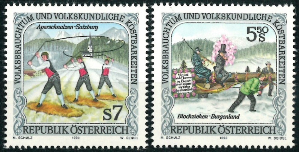 AUSTRIA 1993 National Customs and Folklore Treasures - MNH