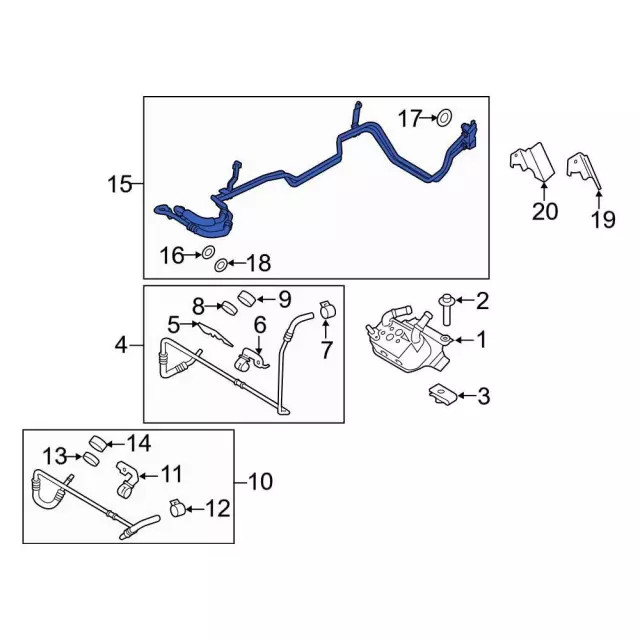 Genuine Ford Outlet Pipe FL3Z-7B028-K