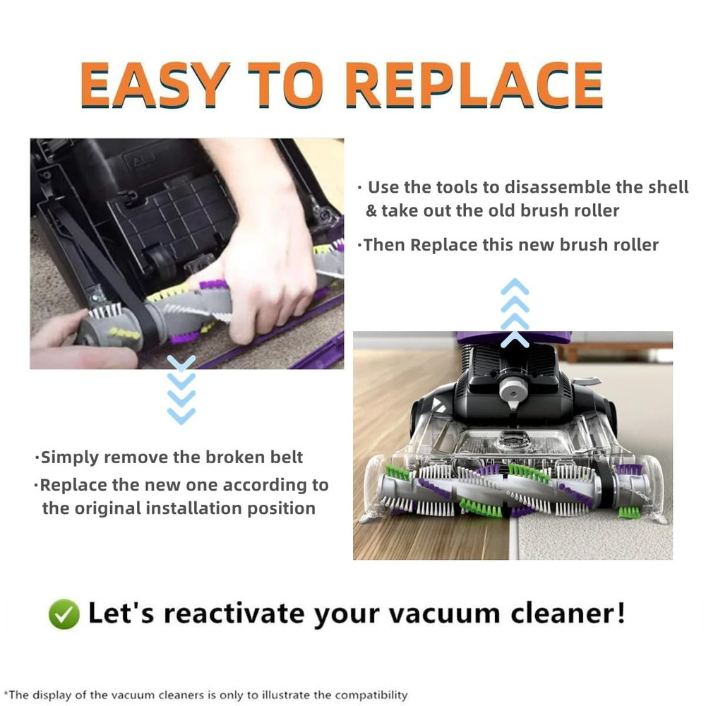 Brush Roller Replacement for Bissell Powerlifter & CleanView Pet Vacuums
