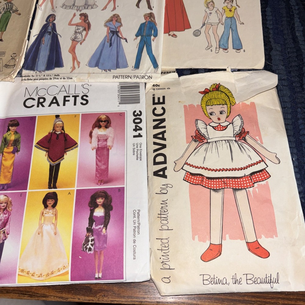 29 Vintage Doll Clothes Sewing Patterns