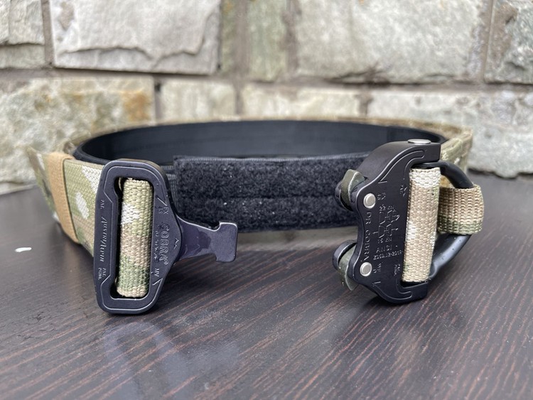 4.5cm Tactical Drop Belt MOLLE Webbing 2 Layer Quick Release Buckle