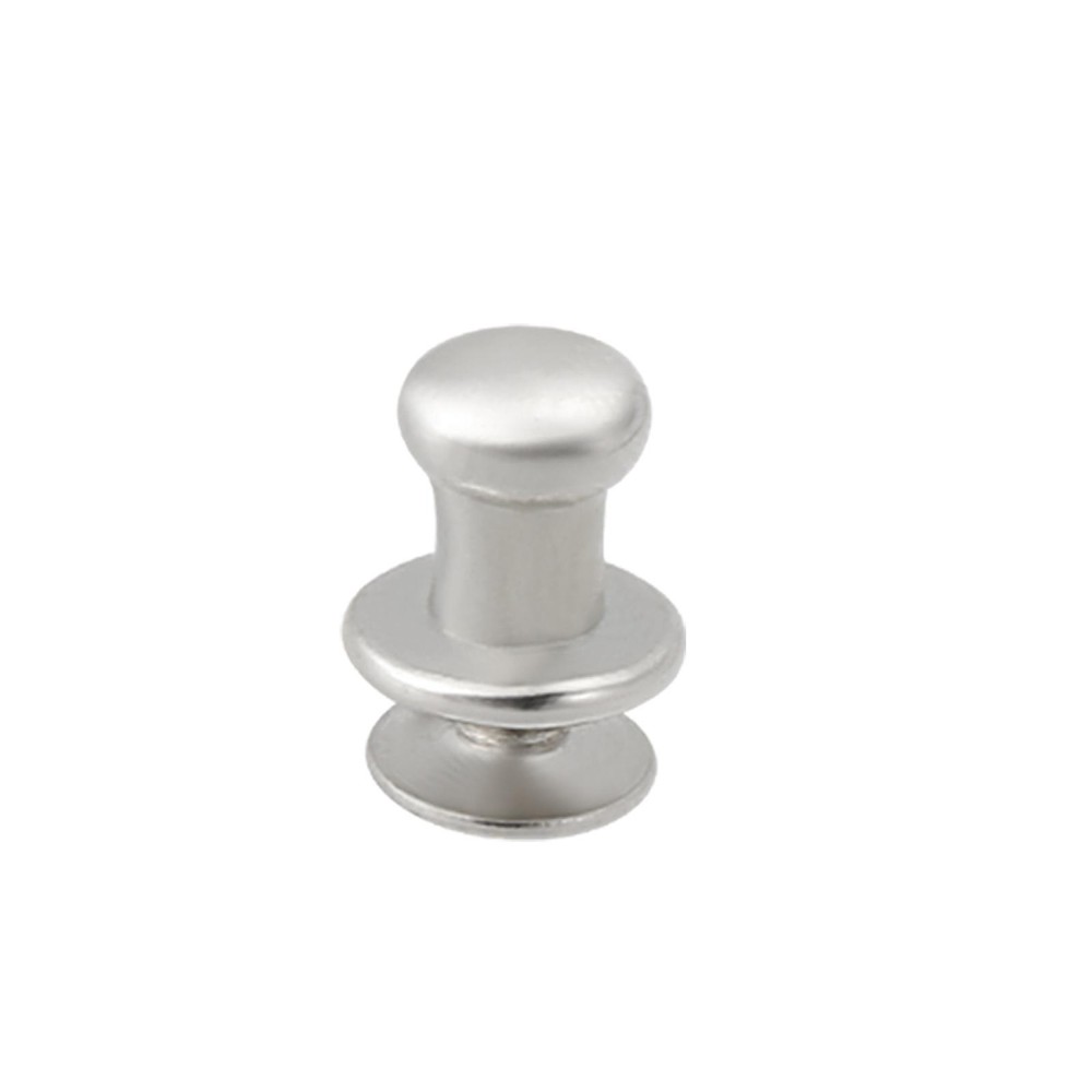 24pcs 4mm x 9mm Gift Box Single Hole Round Knobs Pull Handles Silver