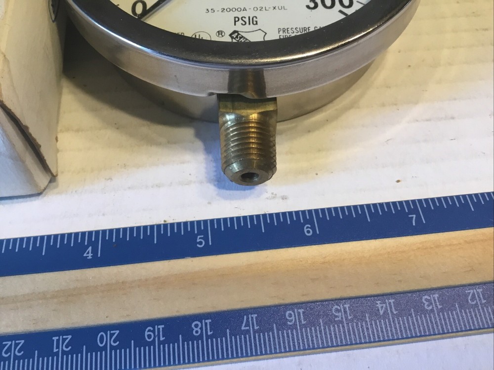 Ashcroft 300 Psig. Gauge 35 2000a 1/4 Npt .