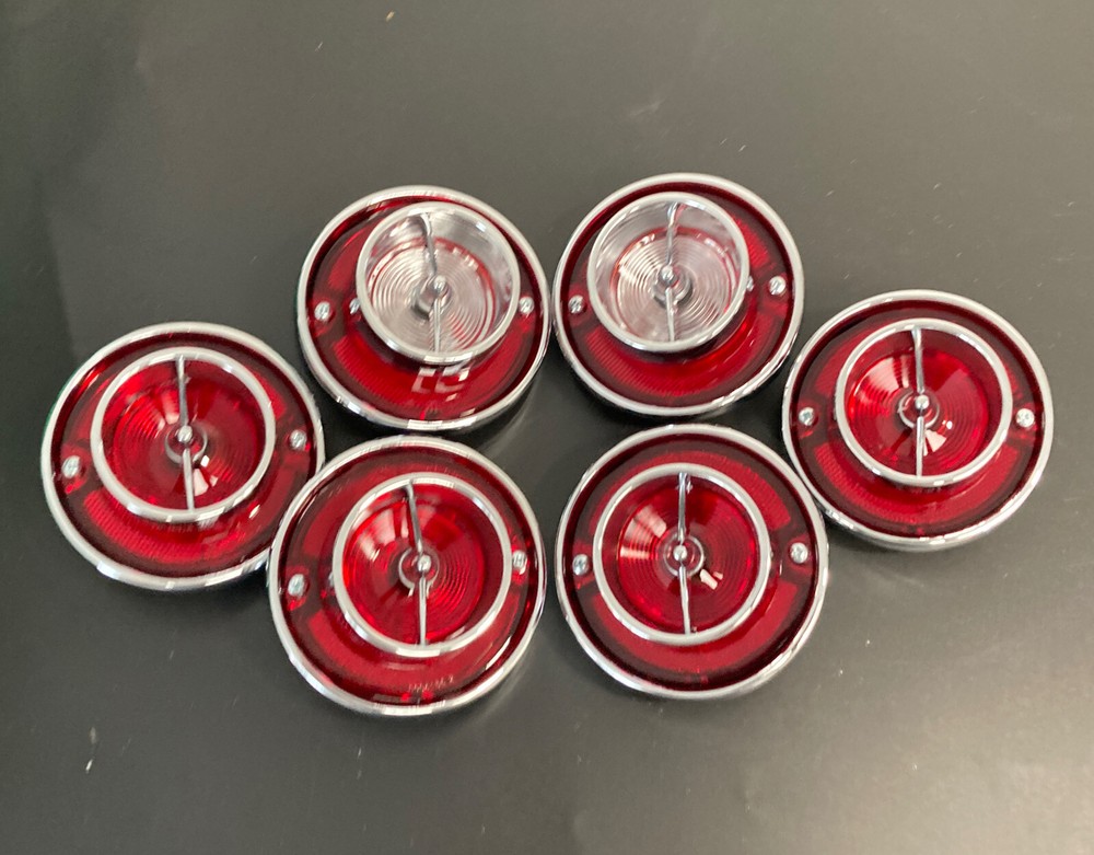 1963 Impala Ful-Size Tail Light & Back up lens Assembly Set