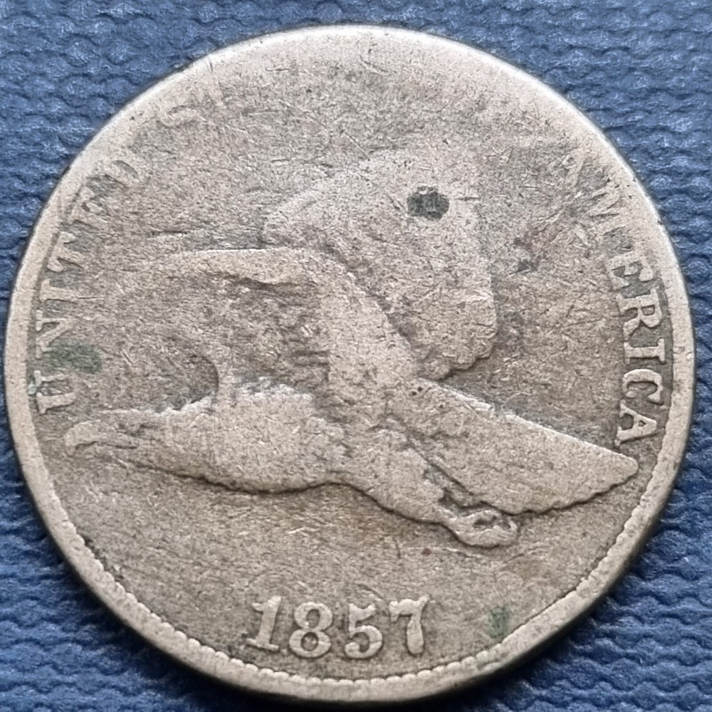 1857 Flying Eagle Cent 1c Circulated #81707