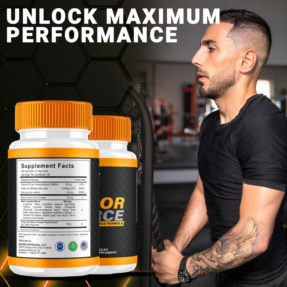 Vigor Force Supplement for Men VigorForce Max Strength (60 Capsules)