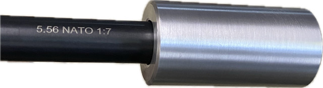 Muzzle Brake Barrel Extension-ALUMINUM Machine Finish- 1/2-28 Thread- 1.5" DIA