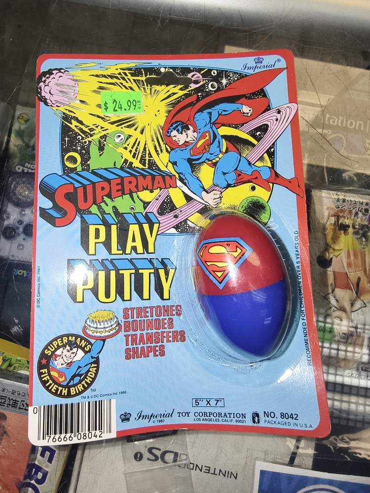 Superman Play Putty 1987 Imperial