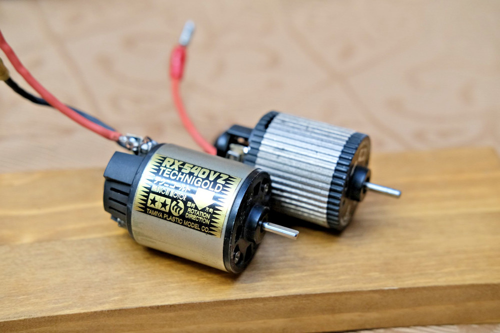 Tamiya RX-540VZ Technigold and Dynatech 02H, Vintage RC Brushed Motor