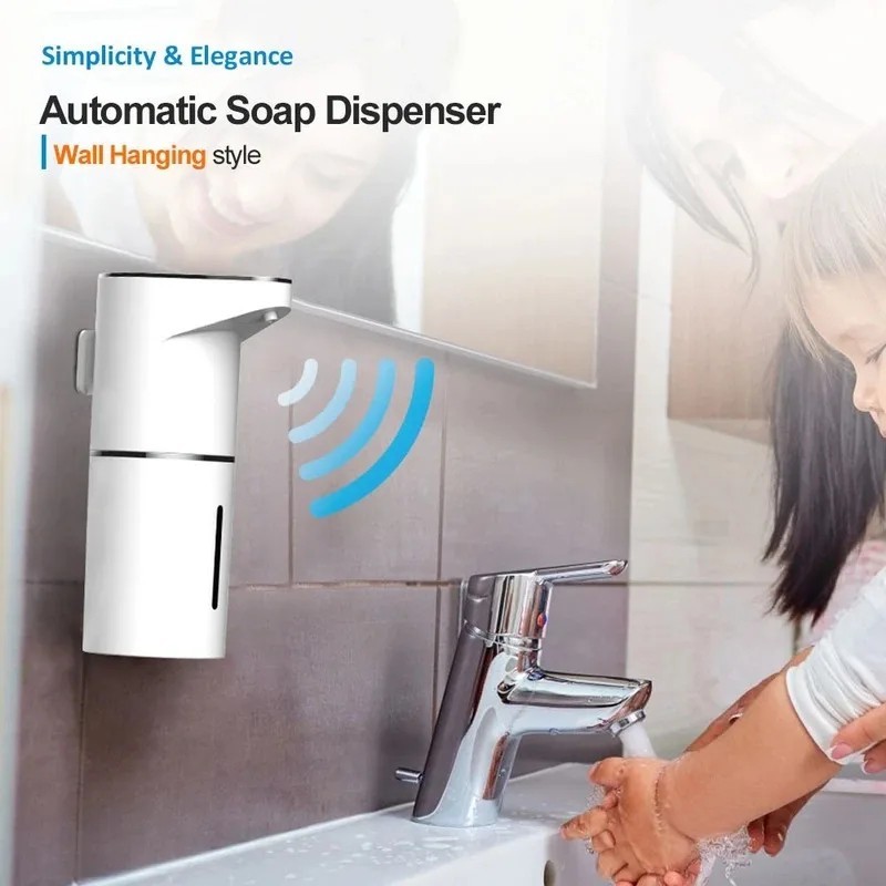Automatic Soap Dispenser Touchless Type-C Rechargeable Foaming Wall Mount