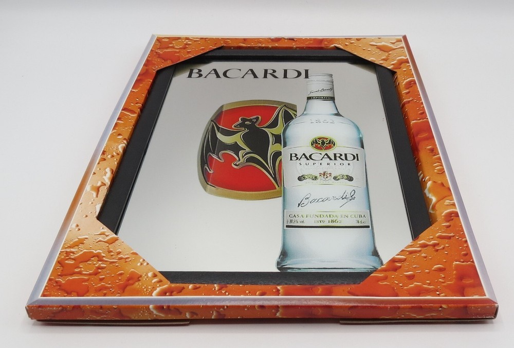 Mirror BACARDI rum, pub/bar, mancave, home decoration