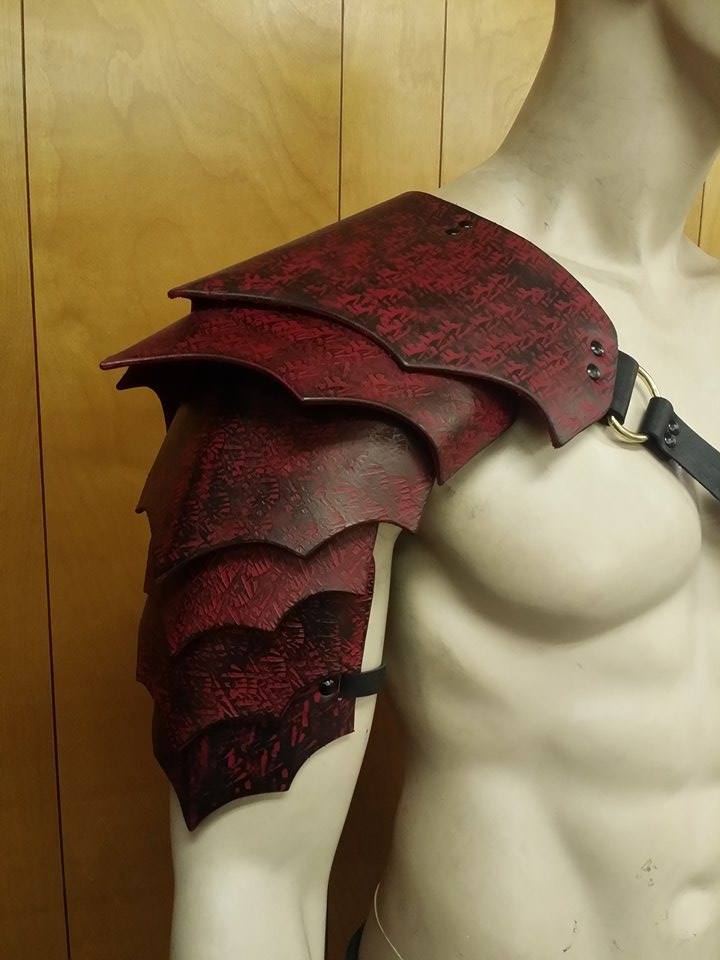 LEATHER ARMOR SENTINEL 2 SIX PC SHOULDER LARP COSPLAY