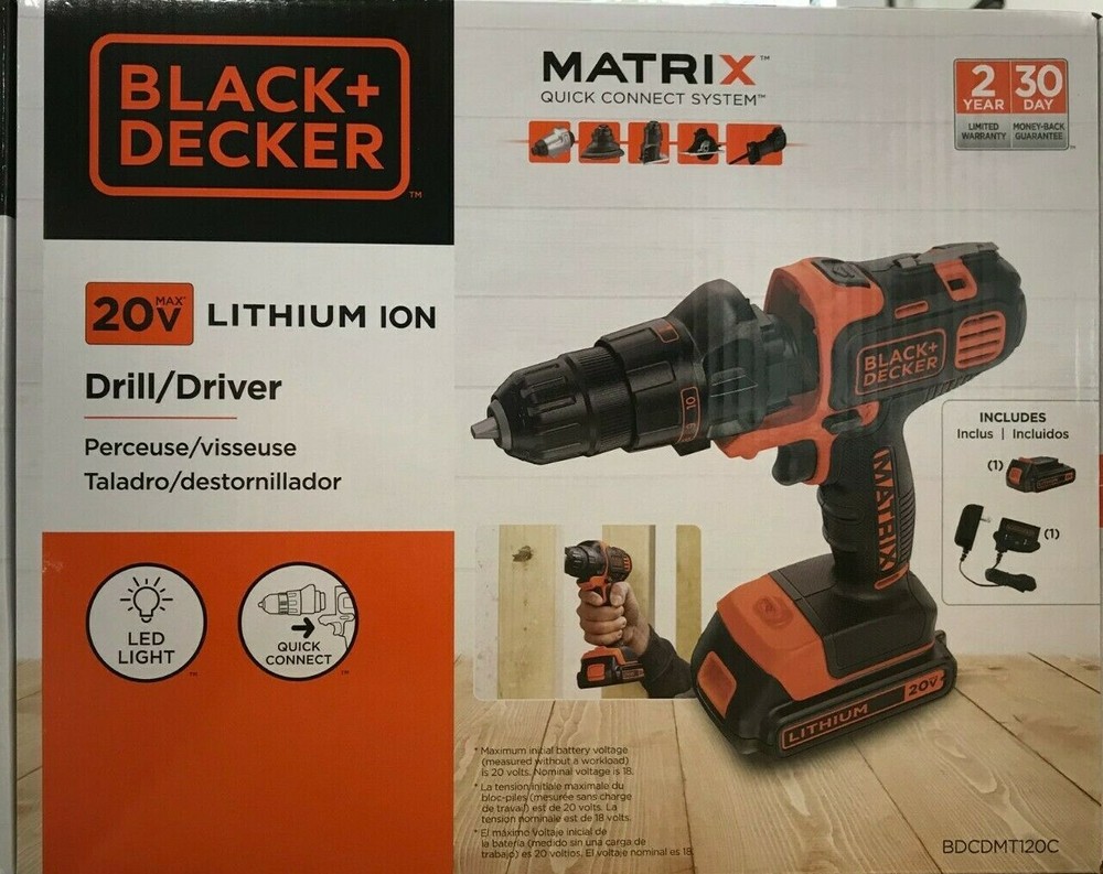 Black & Decker - BDCDMT120C - MATRIX 20V MAX Lithium Drill/Driver
