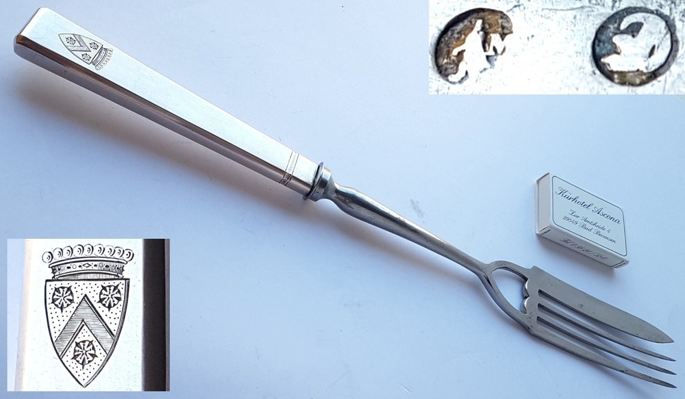 Serving Fork Silver L.Th. Wendelboe Berlin Circa 1863-64 N373