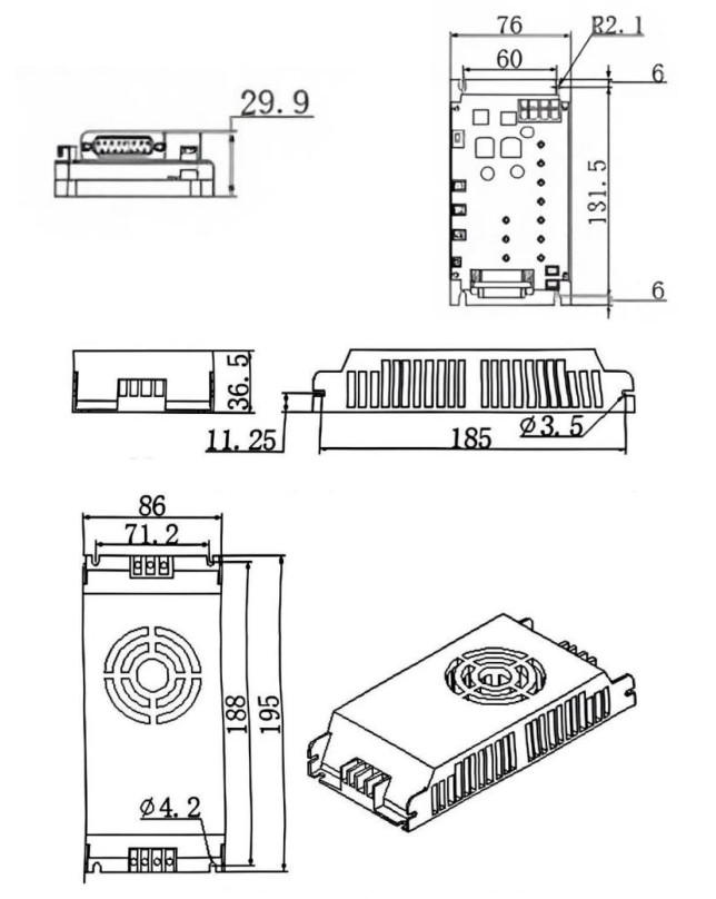 RGB 20W Space Coupled Laser Module with TEC