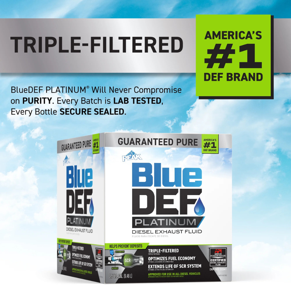 2pk BlueDEF PLATINUM Diesel Exhaust Fluid 2.5 Gal - Advanced System Shield Tech