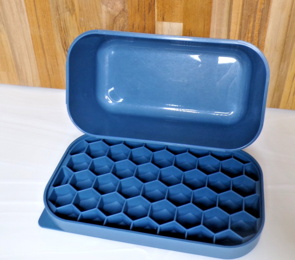 Blue Crofton Ice Tray & Container