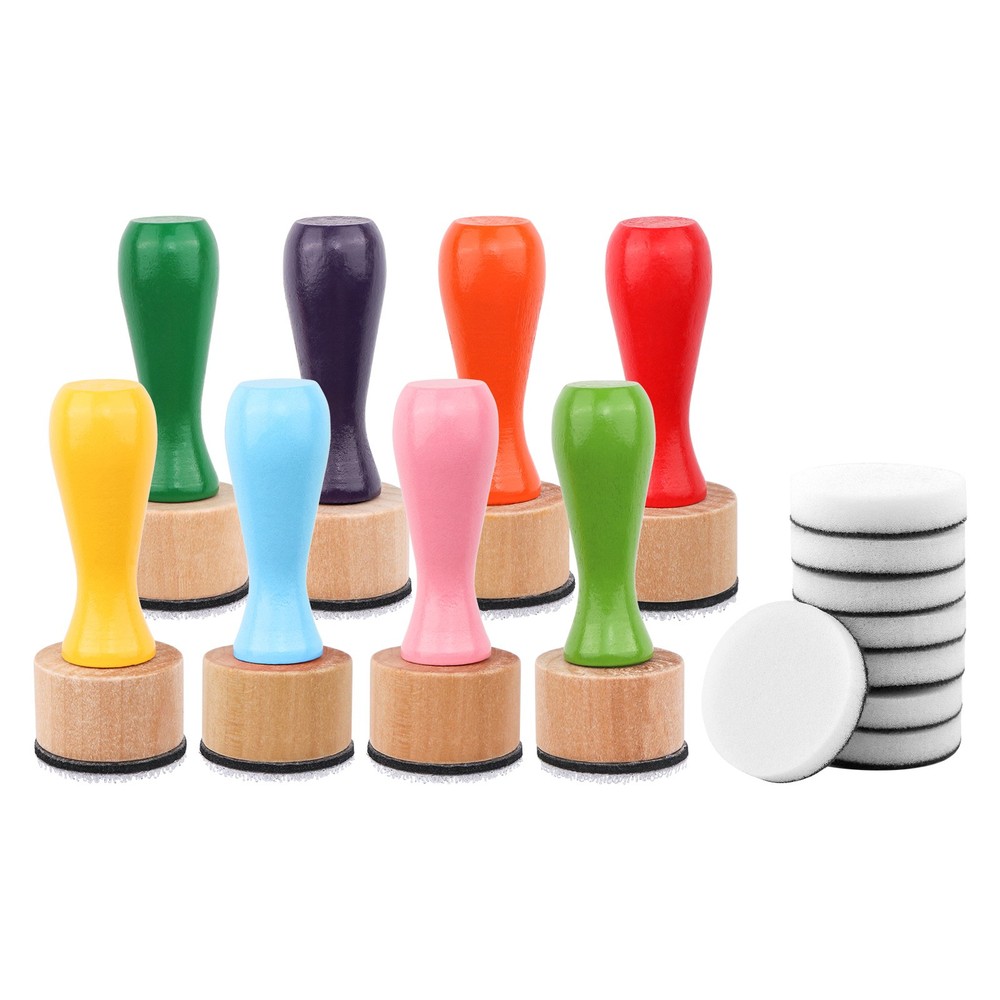 17Pcs Mini Ink Blending Tool,with Foams Replacement Refill Foam Storage Box Tool