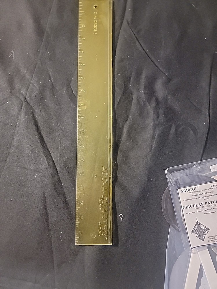 Add-a-quarter Ruler CM Designs 18"